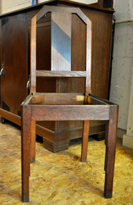 eikenhouten stoelen art-deco